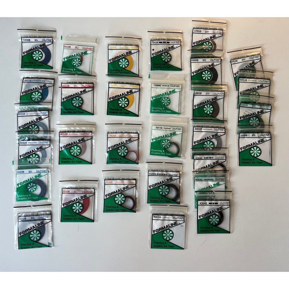 30 Packages BNIP Formaline Architectural Charting & Graphic Artist Tape Bundle